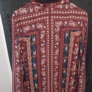 Multi color long sleeve dress shirt